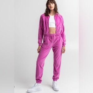 RSQ Y2K Pink Matching Velour Tracksuit Size Small